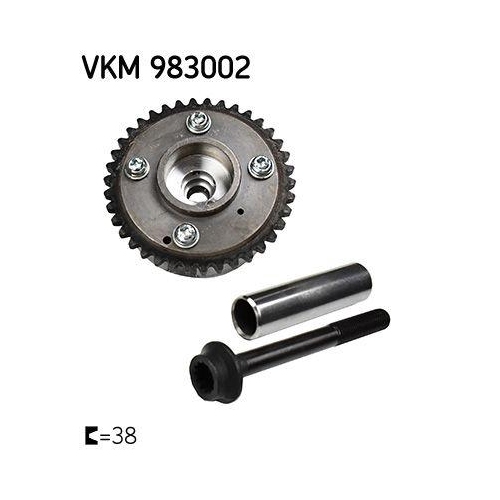 Nockenwellenversteller SKF VKM 983002 f&uuml;r AUDI SEAT SKODA VW, Einlassseite