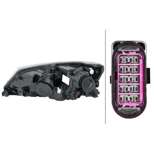 HELLA Hauptscheinwerfer 1EL 011 824-221 für SKODA, rechts