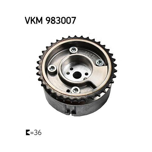 Nockenwellenversteller SKF VKM 983007 für HYUNDAI KIA, Auslassseite
