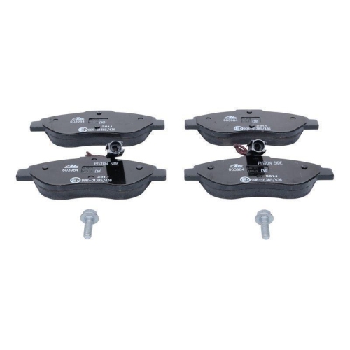 Bremsbelagsatz, Scheibenbremse ATE 13.0460-3984.2 f&uuml;r FIAT, Vorderachse