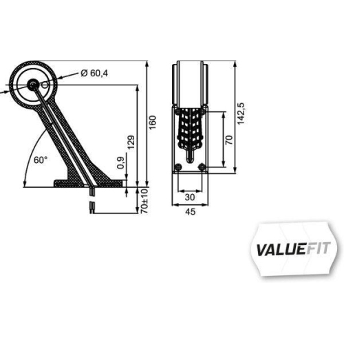 HELLA Umrissleuchte 2XS 357 004-031 VALUEFIT f&uuml;r HIGER, links