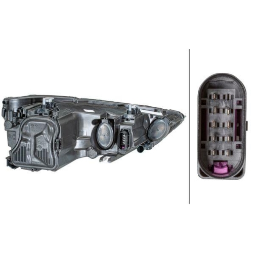 HELLA Hauptscheinwerfer 1EG 354 837-011 für AUDI, links