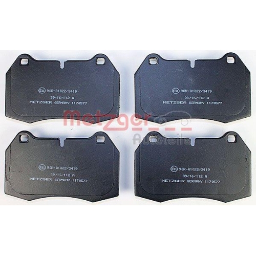 Bremsbelagsatz, Scheibenbremse METZGER 1170577 f&uuml;r BMW, Vorderachse