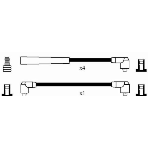 Z&uuml;ndleitungssatz NGK 7170 f&uuml;r, f&uuml;r Fahrzeuge mit Z&uuml;ndverteiler