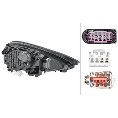 HELLA Hauptscheinwerfer 1EL 011 745-571 für PORSCHE, links