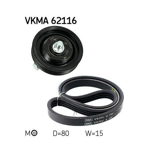 Keilrippenriemensatz SKF VKMA 62116 f&uuml;r DAIHATSU HONDA NISSAN ROVER SUZUKI