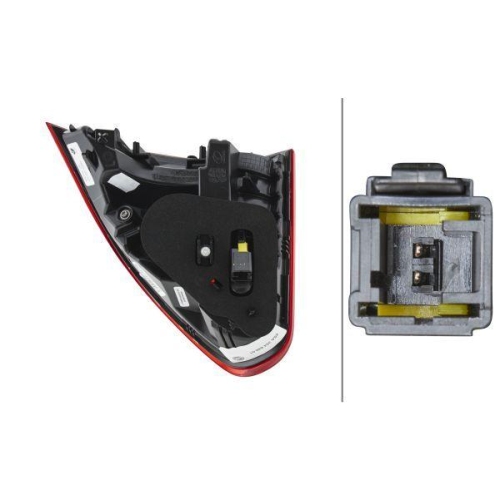 HELLA Heckleuchte 2SA 354 846-011 für PEUGEOT, links