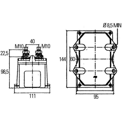 HELLA Hauptschalter, Batterie 6EK 008 776-051 für SCANIA TATRA MASSEY FERGUSON