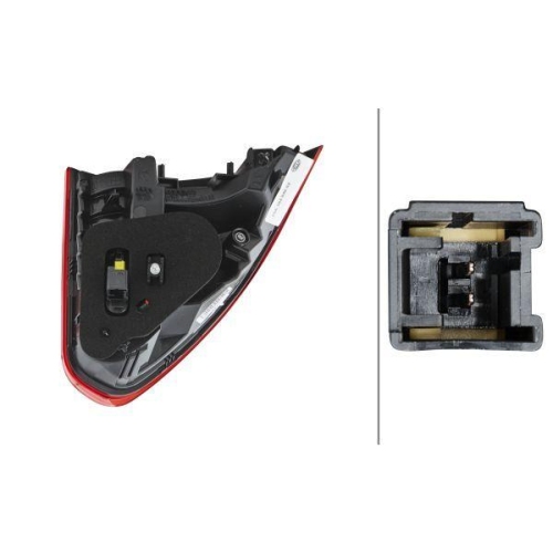 HELLA Heckleuchte 2SA 354 846-021 f&uuml;r PEUGEOT, rechts