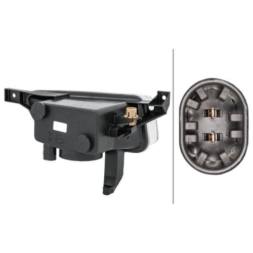 HELLA Nebelscheinwerfer 1NA 354 659-011 für OPEL VAUXHALL GENERAL MOTORS, links