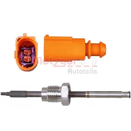 Sensor, Abgastemperatur METZGER 0894939 f&uuml;r VW, nach Ru&szlig;partikelfilter