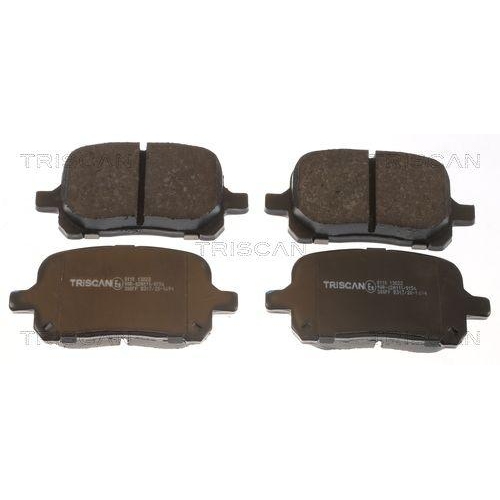 Bremsbelagsatz, Scheibenbremse TRISCAN 8110 13022 f&uuml;r TOYOTA LEXUS, Vorderachse