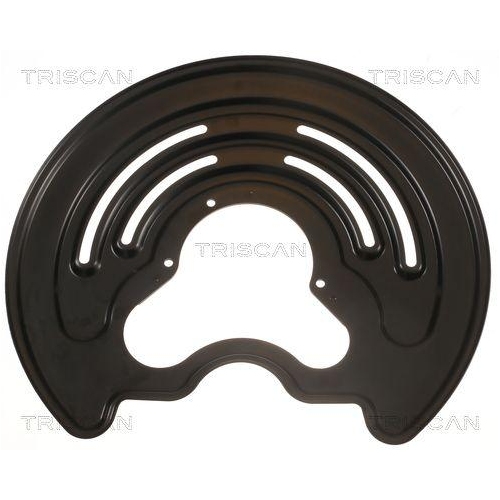 Spritzblech, Bremsscheibe TRISCAN 8125 25205 f&uuml;r OPEL RENAULT, Hinterachse links