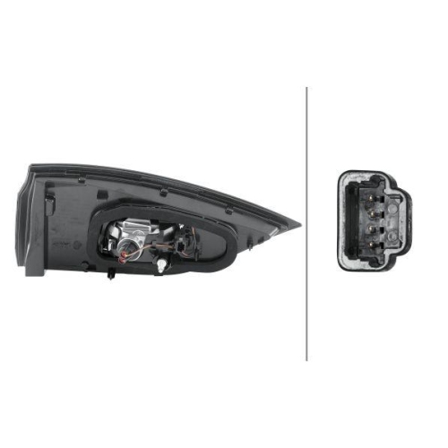 HELLA Heckleuchte 2TZ 011 662-041 für RENAULT, rechts