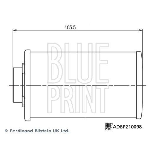 Hydraulikfilter, Automatikgetriebe BLUE PRINT ADBP210098 für BMW