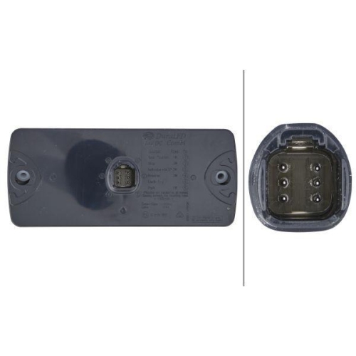 HELLA Heckleuchte 2SK 980 602-501 für, links, rechts