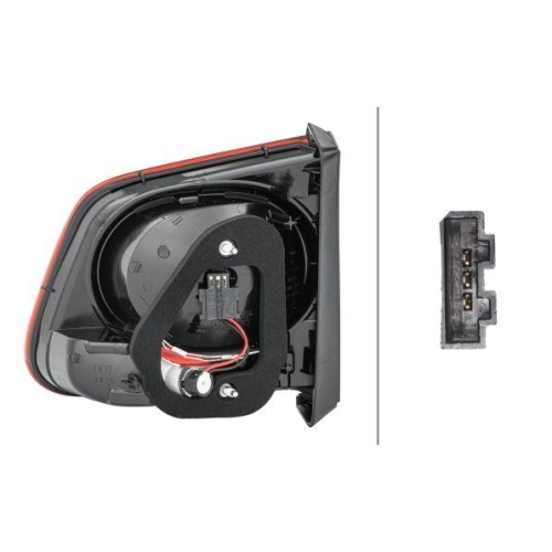 HELLA Heckleuchte 2SA 009 692-091 für VW, links