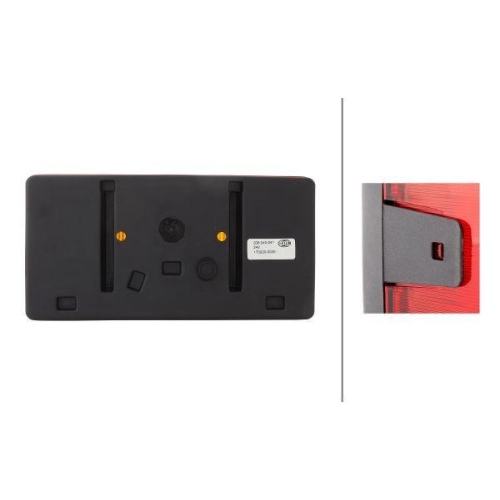 HELLA Heckleuchte 2SD 006 040-041 für KÄSSBOHRER SCANIA RENDERS FUCHS YANMAR