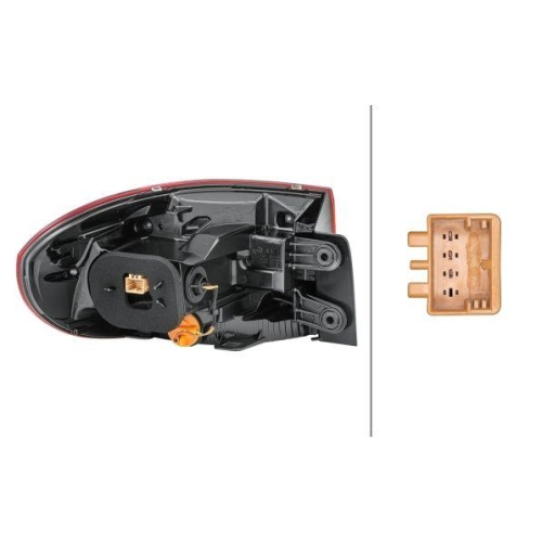 HELLA Heckleuchte 2SD 011 715-061 für VW, rechts