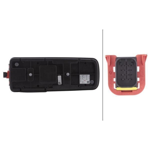 HELLA Heckleuchte 2VD 012 381-211 für DAF HOLMER, links