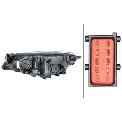 HELLA Hauptscheinwerfer 1EG 010 011-381 f&uuml;r OPEL VAUXHALL GENERAL MOTORS, rechts