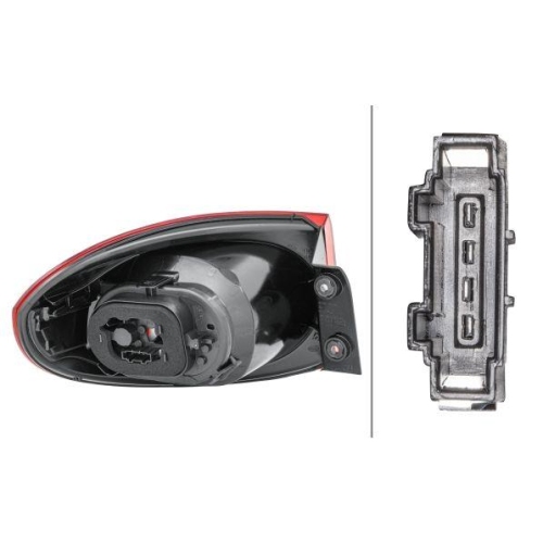 HELLA Heckleuchte 2SD 009 691-101 für VW, rechts