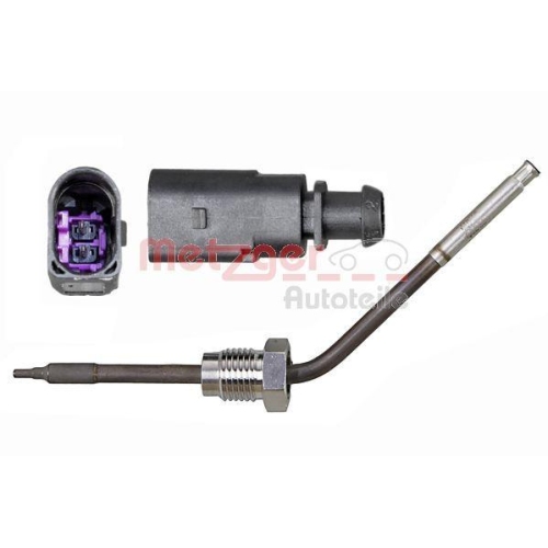 Sensor, Abgastemperatur METZGER 0894947 f&uuml;r AUDI VAG, vor Ru&szlig;partikelfilter