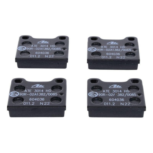 Bremsbelagsatz, Scheibenbremse ATE 13.0460-4036.2 f&uuml;r MERCEDES-BENZ, Hinterachse