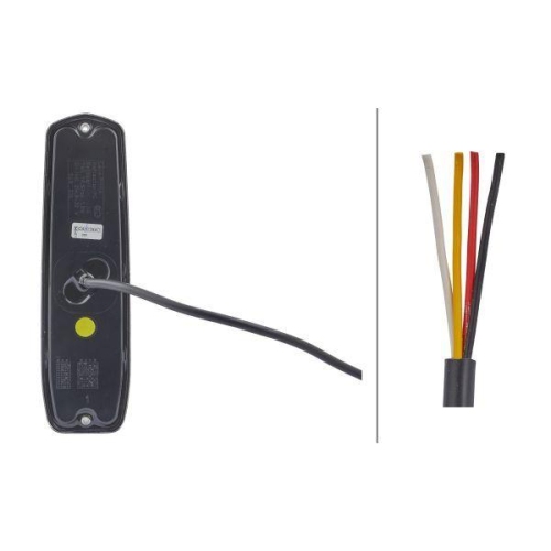 HELLA Heckleuchte 2SD 343 910-001 für AEBI DAF SCANIA FAUN TAM ZIEGLER, links