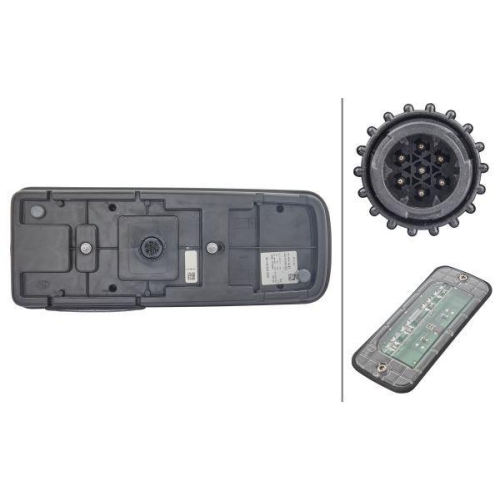 HELLA Heckleuchte 2VD 012 381-351 für DAF LIEBHERR, links