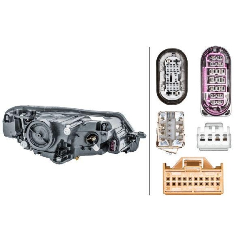 HELLA Hauptscheinwerfer 1ZS 011 939-451 für SKODA, links