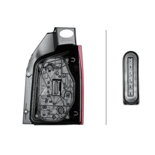 HELLA Heckleuchte 2SK 012 338-031 für VW, links, für Fahrzeuge mit Hecktüren