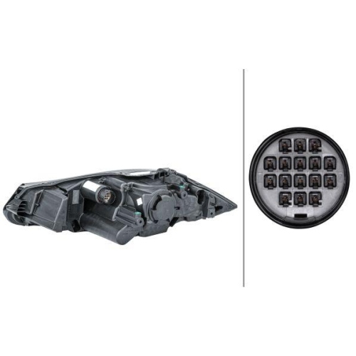 HELLA Hauptscheinwerfer 1ZS 354 815-021 für JAGUAR, rechts