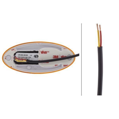 HELLA Seitenmarkierungsleuchte 2PS 964 295-081 für DAF, links, rechts