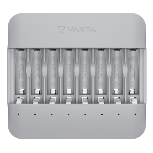 VARTA Eco Charger Multi Recycled Ladegerät & 8x AA Batterien 2100 mAh Box