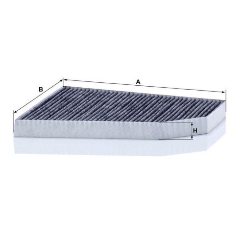MANN-FILTER CUK 33 007 Filter, Innenraumluft f&uuml;r TESLA, hinter dem Handschuhfach