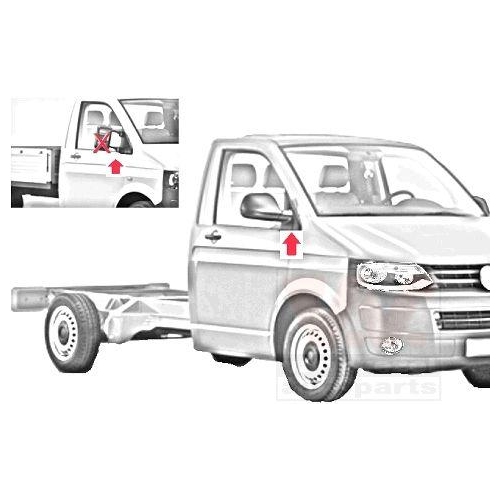 Außenspiegel VAN WEZEL 5791806 * HAGUS * für VW, rechts