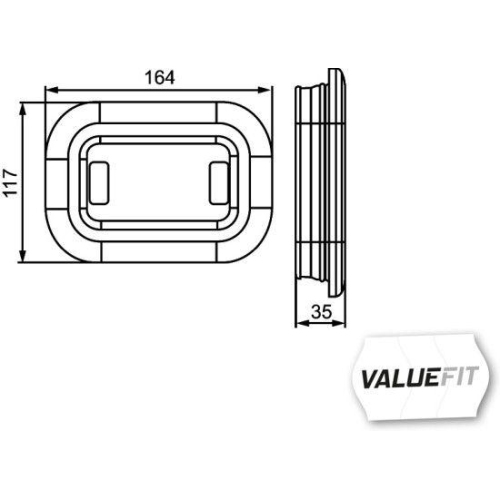 HELLA Blinkleuchte 2BA 357 025-011 VALUEFIT für, links, rechts