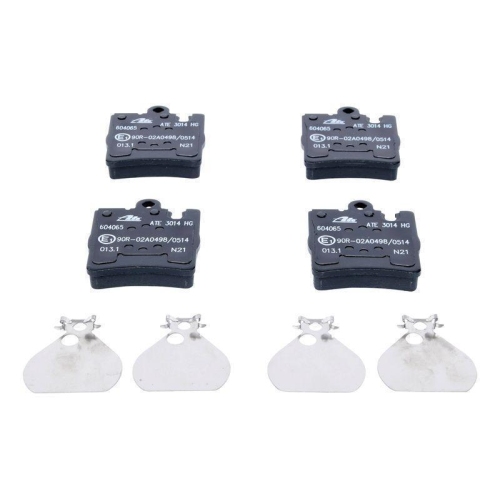 Bremsbelagsatz, Scheibenbremse ATE 13.0460-4065.2 für MERCEDES-BENZ, Hinterachse