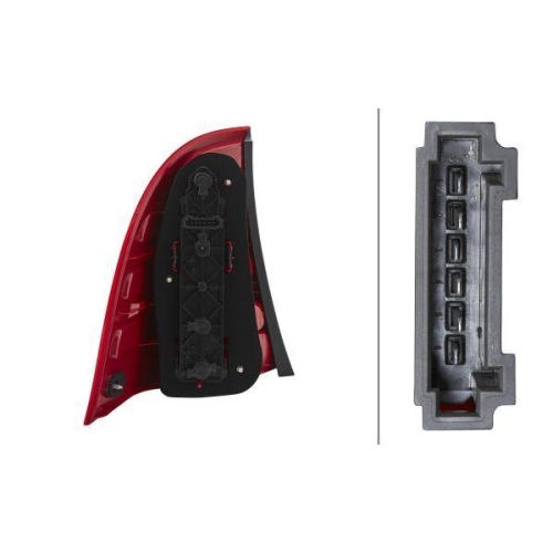 Heckleuchte HELLA 2VP 008 048-061 für MERCEDES-BENZ, rechts