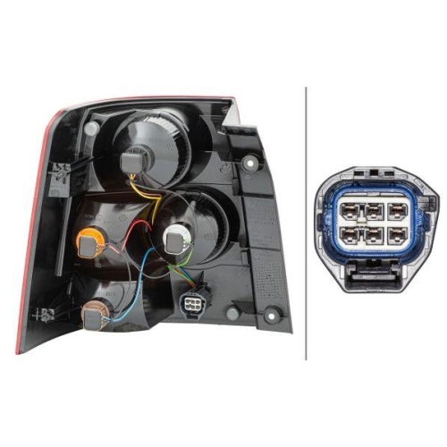 HELLA Heckleuchte 2VP 238 023-161 für LAND ROVER, rechts