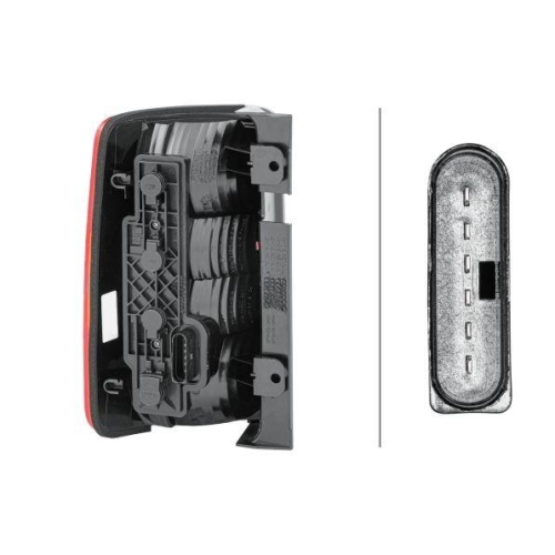 HELLA Heckleuchte 2VP 354 999-041 für VW, rechts, für Fahrzeuge mit Heckklappe