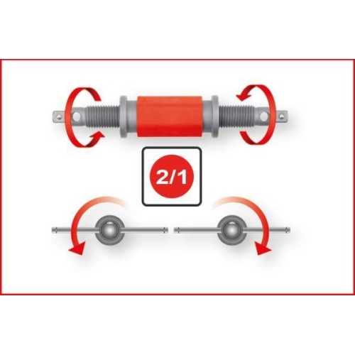 Spindel, R&uuml;ckstellwerkzeug-Bremssattelkolben KS TOOLS 150.1966 f&uuml;r