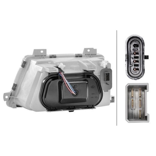 HELLA Hauptscheinwerfer 1AH 007 774-021 für MERCEDES-BENZ, rechts