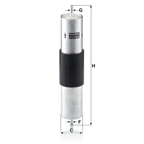 Kraftstofffilter MANN-FILTER WK 516/1 f&uuml;r BMW GENERAL MOTORS