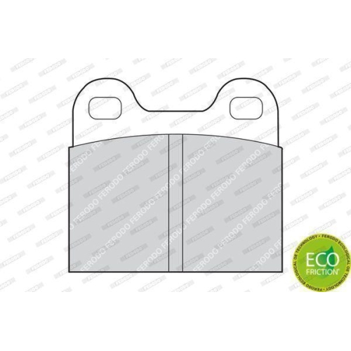 Bremsbelagsatz, Scheibenbremse FERODO FDB3M PREMIER ECO FRICTION f&uuml;r ALFA ROMEO