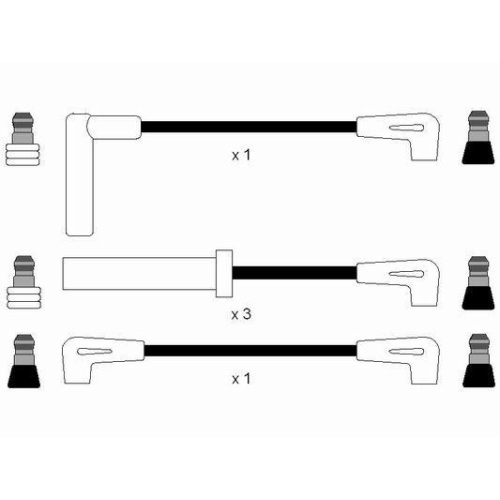 Z&uuml;ndleitungssatz NGK 8283 f&uuml;r CHRYSLER DODGE, f&uuml;r Fahrzeuge mit Z&uuml;ndverteiler