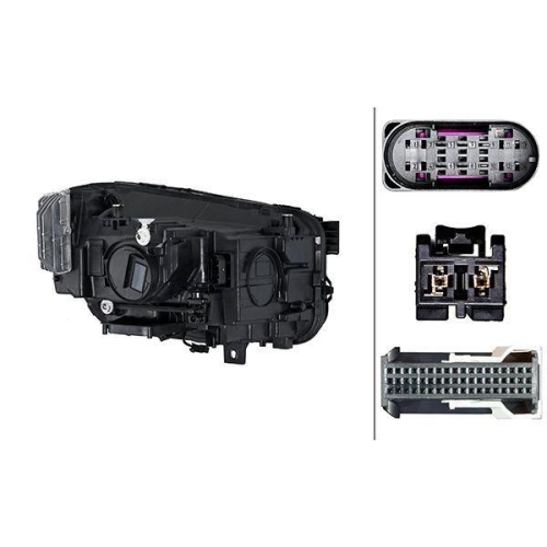 HELLA Hauptscheinwerfer 1EX 013 080-511 für MERCEDES-BENZ, links