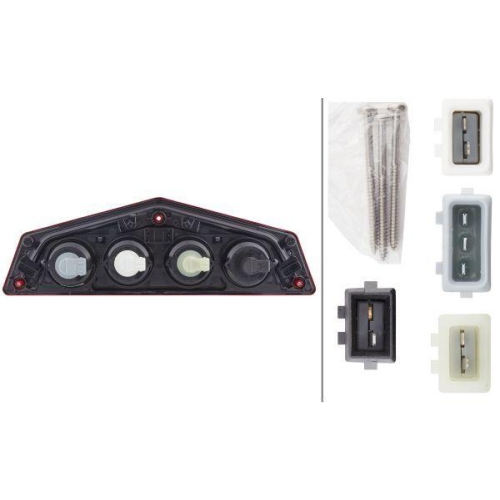 HELLA Heckleuchte 2VP 012 570-021 für, rechts