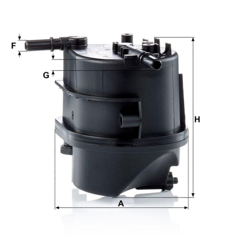 Kraftstofffilter MANN-FILTER WK 939 f&uuml;r CITRO&Euml;N FORD MAZDA PEUGEOT TOYOTA